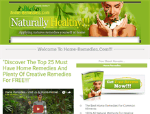 Tablet Screenshot of home-remedies.com